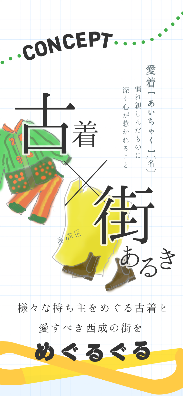 様々な持ち主をめぐる古着と愛すべき西成の街をめぐるぐる